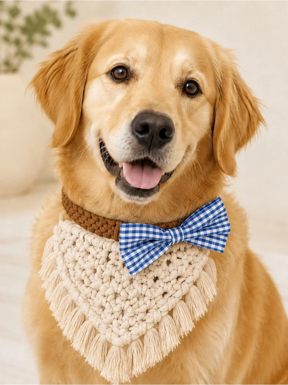 Dog Bandana Set - Collar, Bow and Bandana
